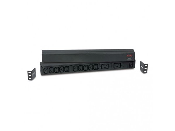 APC Rack PDU, Basic, 1U, 16A,208&230V, (10)C13 & (2)C19, AP9559